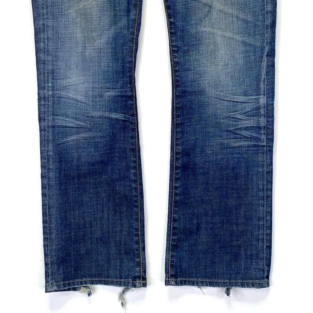 Buffalo David Bitton King Jeans Blue Denim Distressed Mens 31x30
